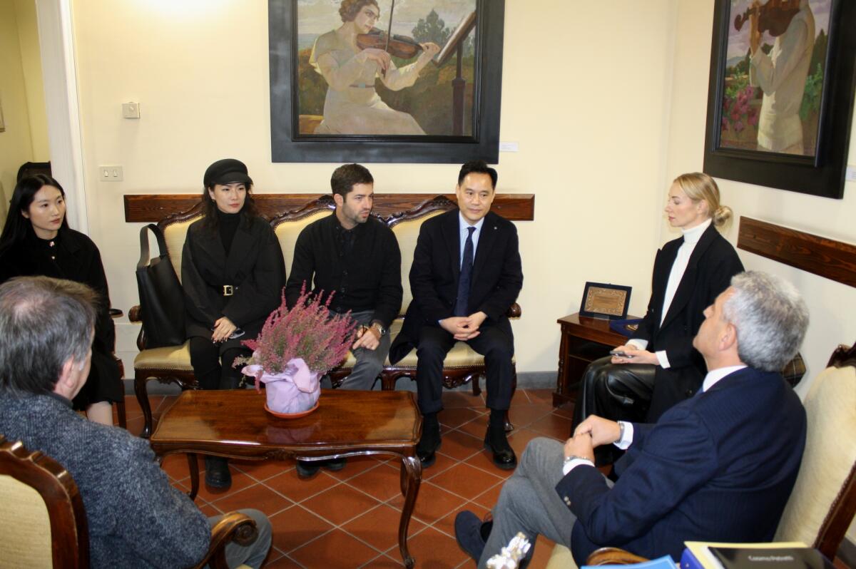 Delegazione cinese ricevuta alla Rocca deoi Rettori - 