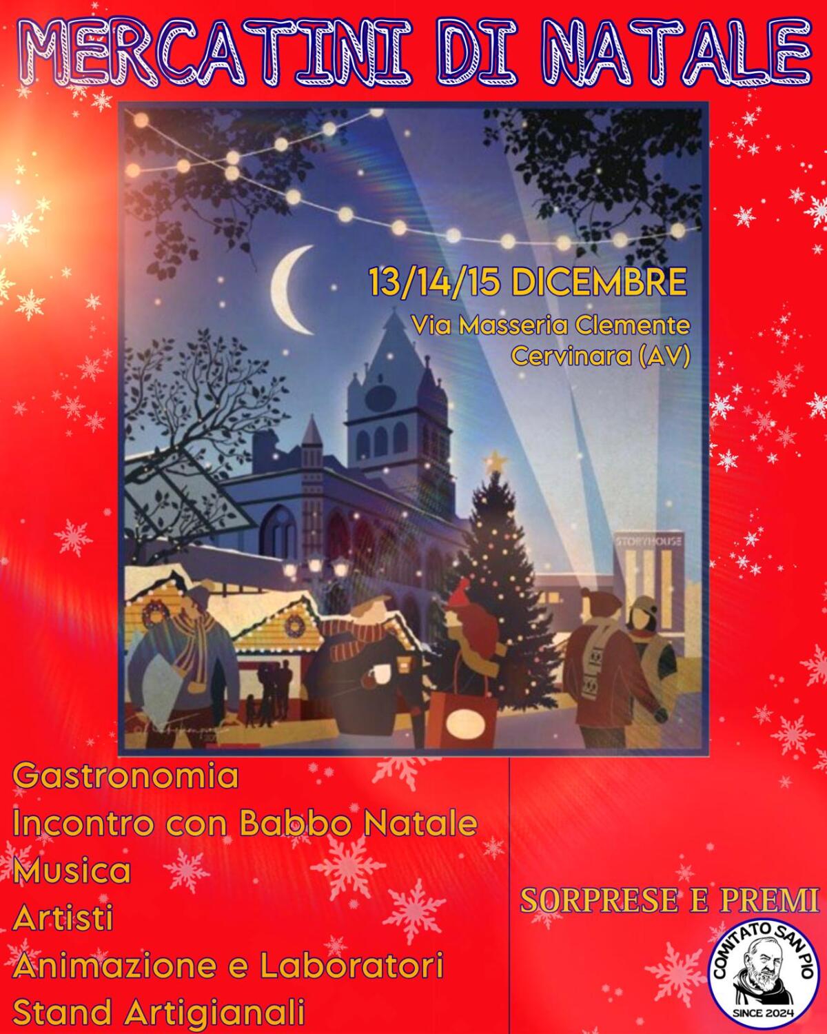 Cervinara arriva il primo Villaggio di Babbo Natale: un Mercatino Natalizio speciale - 