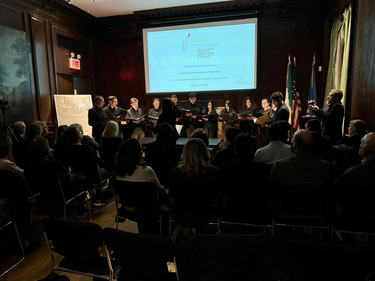"Voices of Heritage”: il Conservatorio protagonista all’Istituto Italiano di Cultura di New York. - 