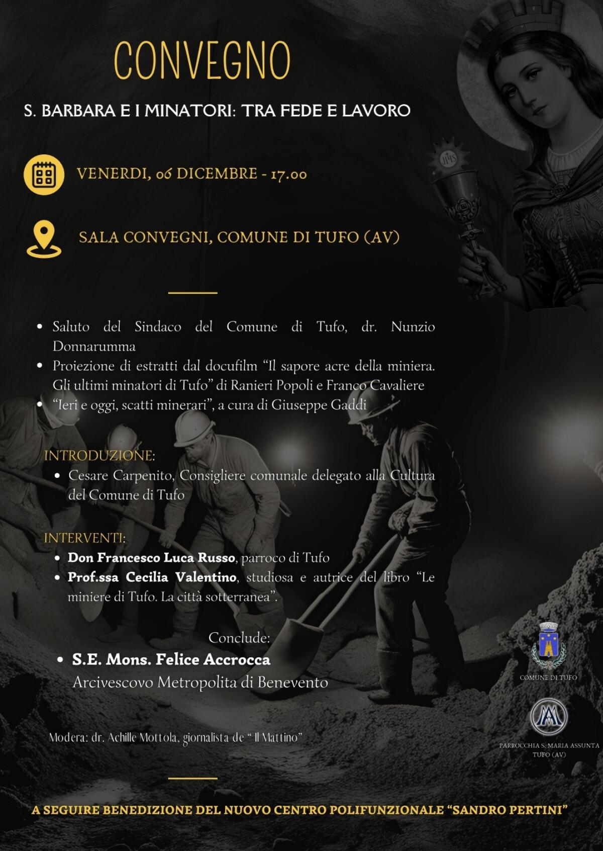 “Santa Barbara e i Minatori di Tufo: Tra Fede e Lavoro”. - 