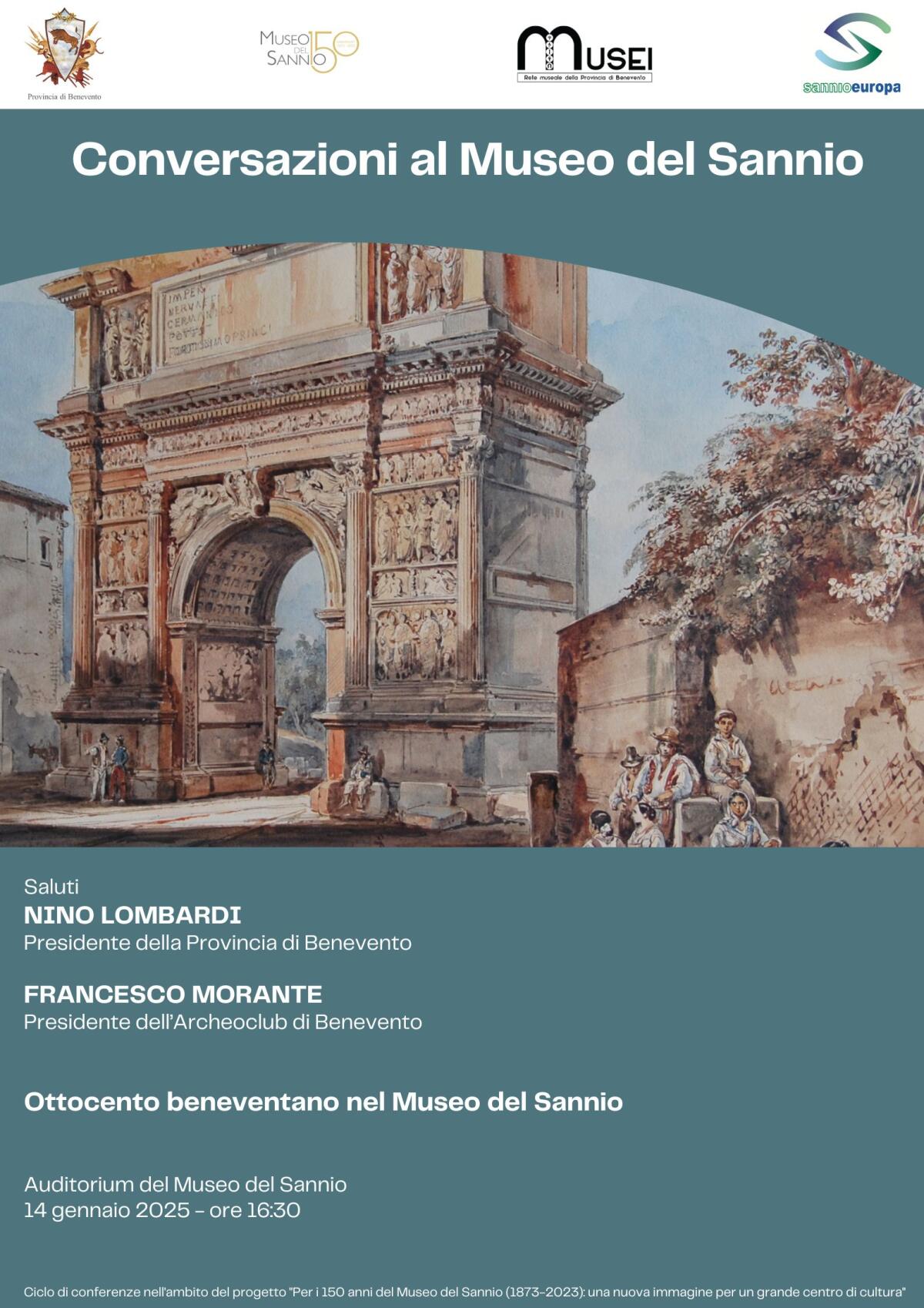 150 anni del Museo del Sannio: continua il ciclo di conversazioni con l’arch. Francesco Morante. - 