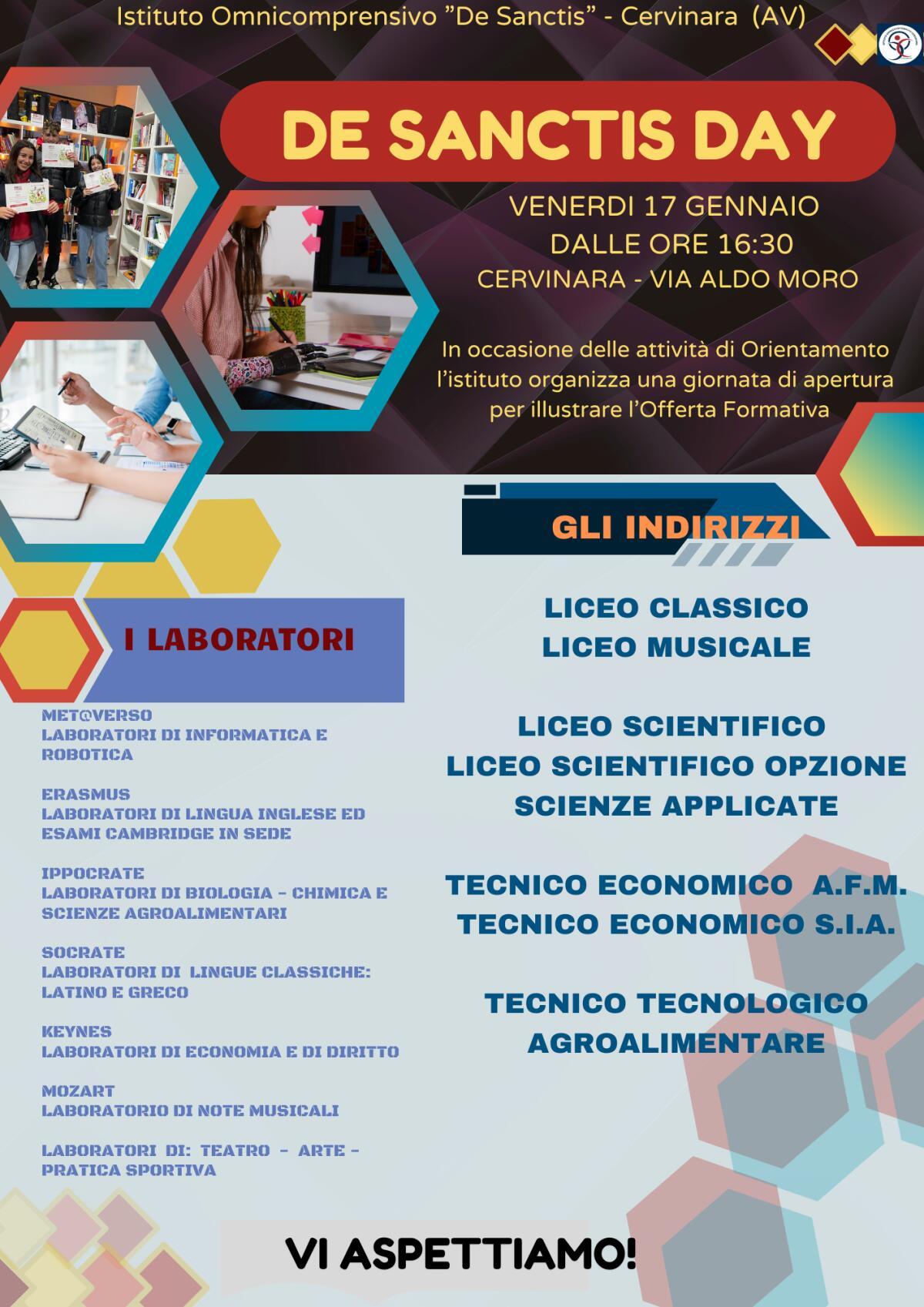 Venerdi Open Day del De Sanctis di Cervinara - 