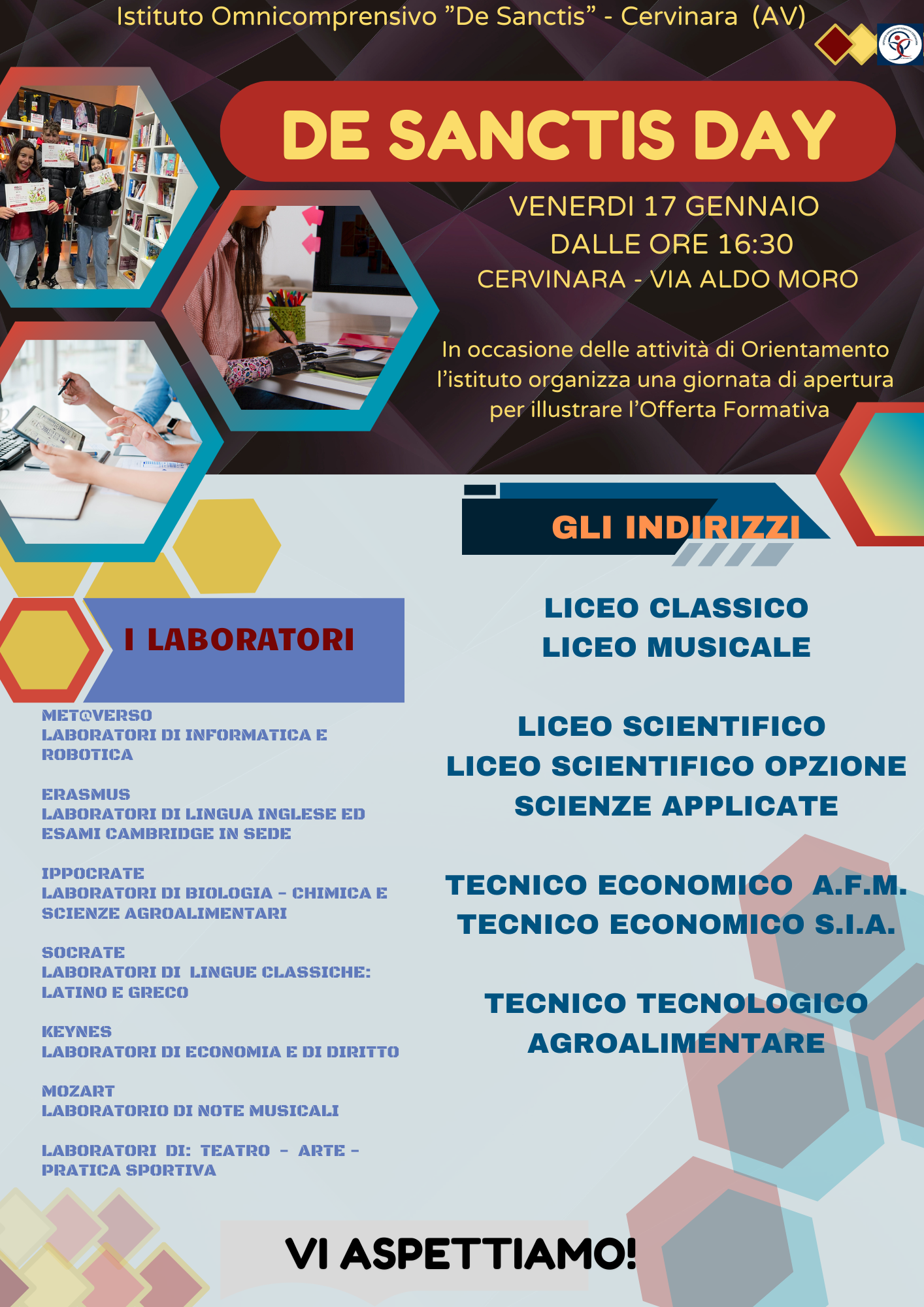 Venerdi Open Day del De Sanctis di Cervinara