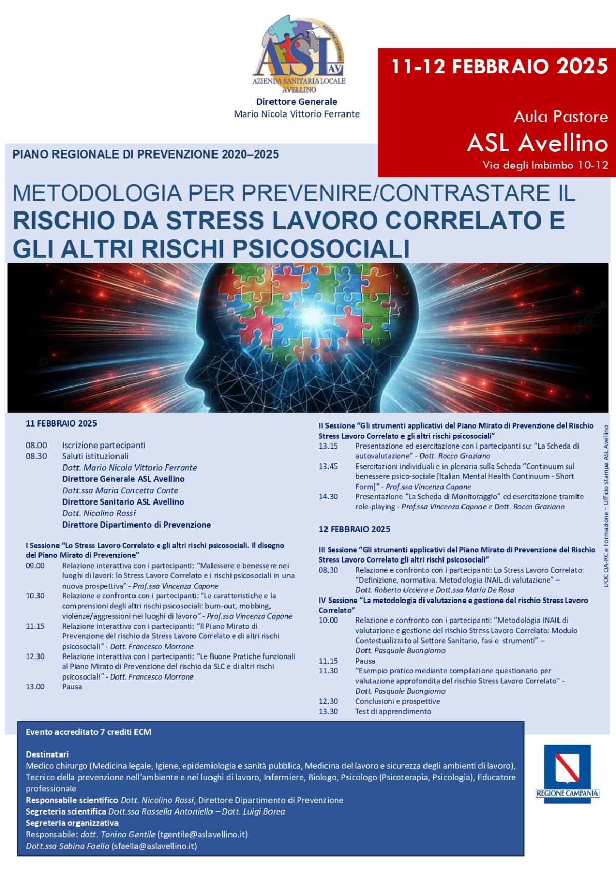 Asl Av. Prevenire lo stress lavoro correlato. - 