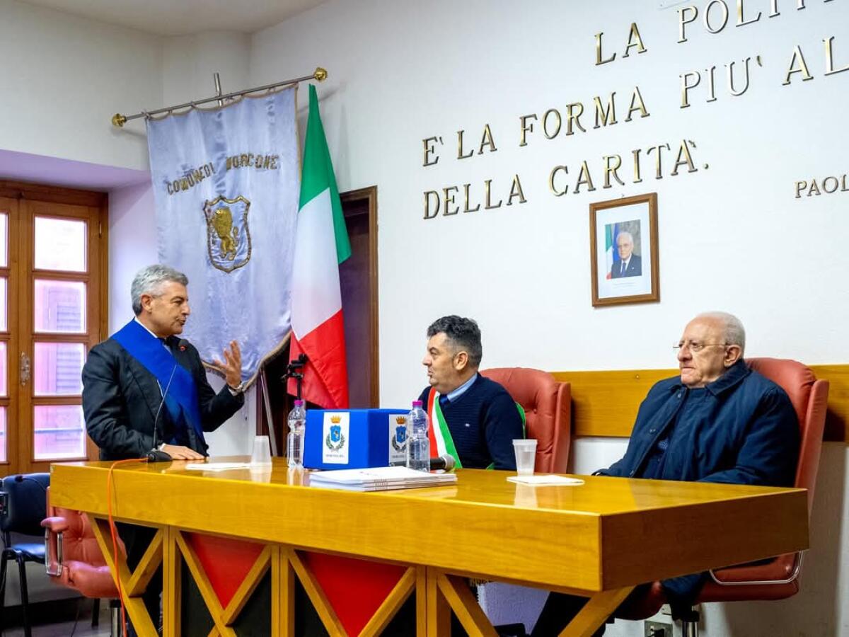 Consegna dei lavori per potabilizzatore invaso  di Campolattaro. - 