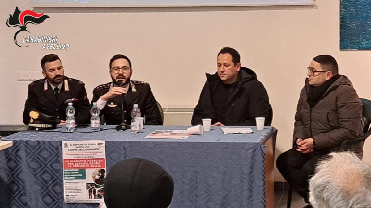 I Carabinieri in prima linea contro le truffe agli anziani, proseguono le iniziative in Irpinia. - 