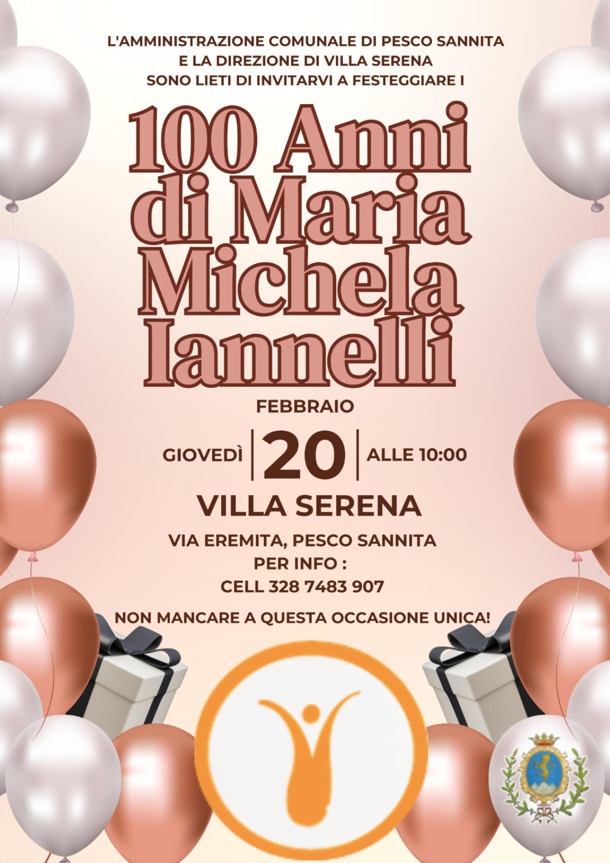 Un Centenario alla Casa di Riposo “Villa Serena” di Benevento. - 