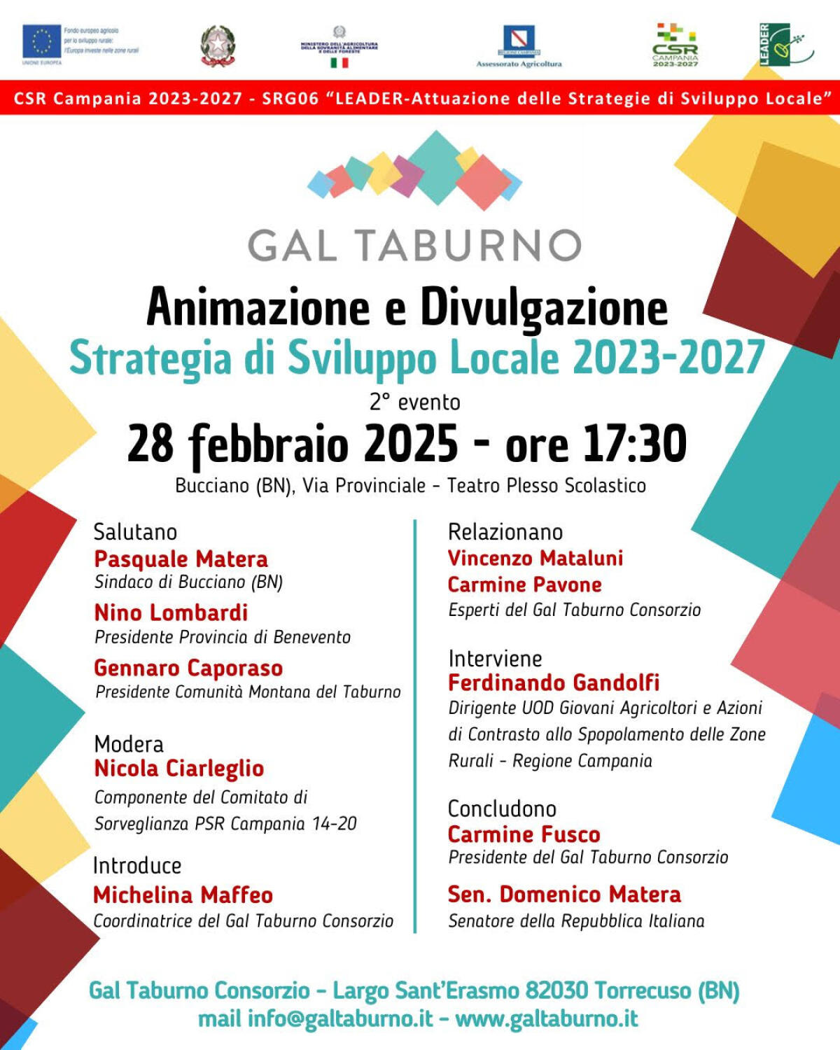 Il Gal Taburno continua la fase di animazione e divulgazione della Strategia di Sviluppo Locale. - 
