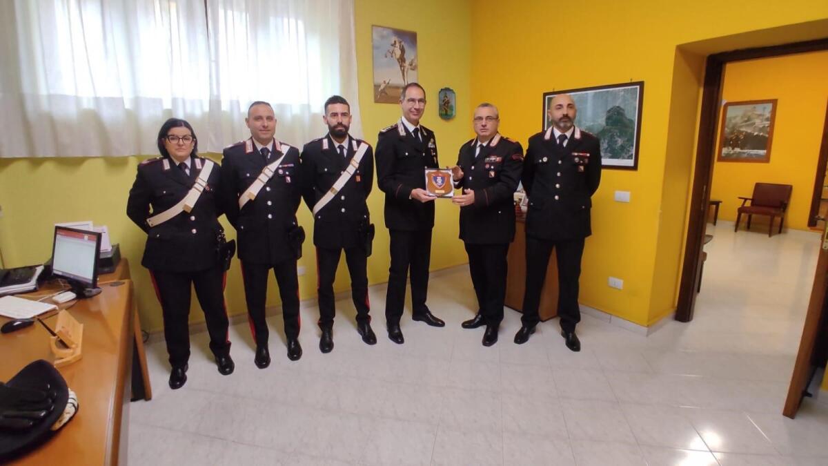 II Generale di Corpo d'Armata Marco Minicucci in visita alla Stazione Carabinieri di Forino. - 