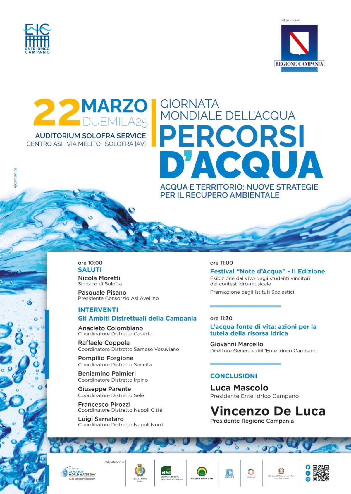 L’Ente Idrico Campano celebra la Giornata Mondiale dell’Acqua 2025 - 