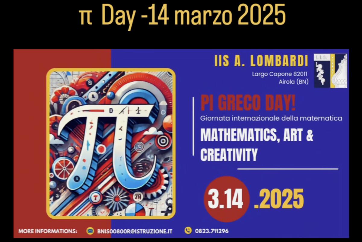L'IIS Lombardi di Airola Celebra il Pi Greco Day con una Giornata di Matematica, Arte e Creatività - 