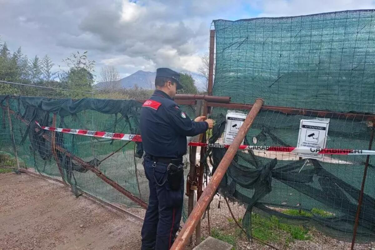 Gestione rifiuti irregolare, impianto sequestrato dai Carabinieri forestali. - 