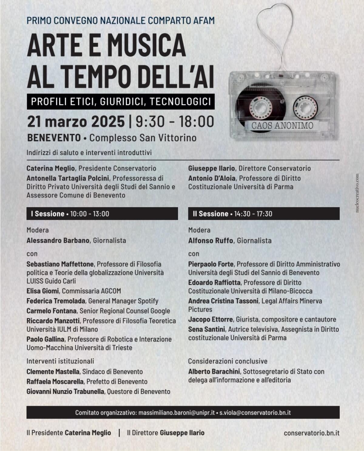 AFAM e intelligenza artificiale: convegno nazionale al Conservatorio di Benevento. - 