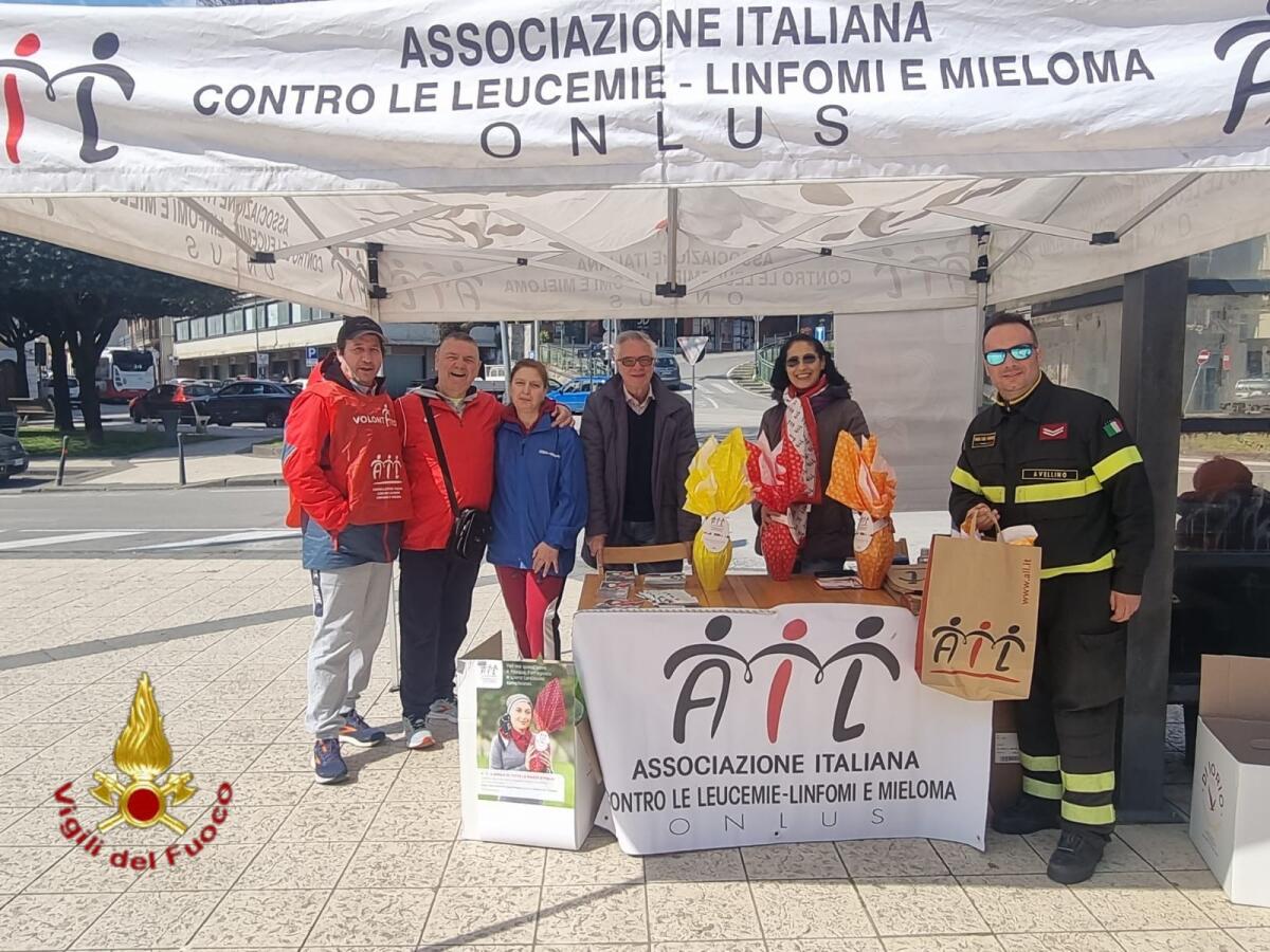 Vigili del Fuoco di Avellino hanno offerto il loro supporto all’AIL - 