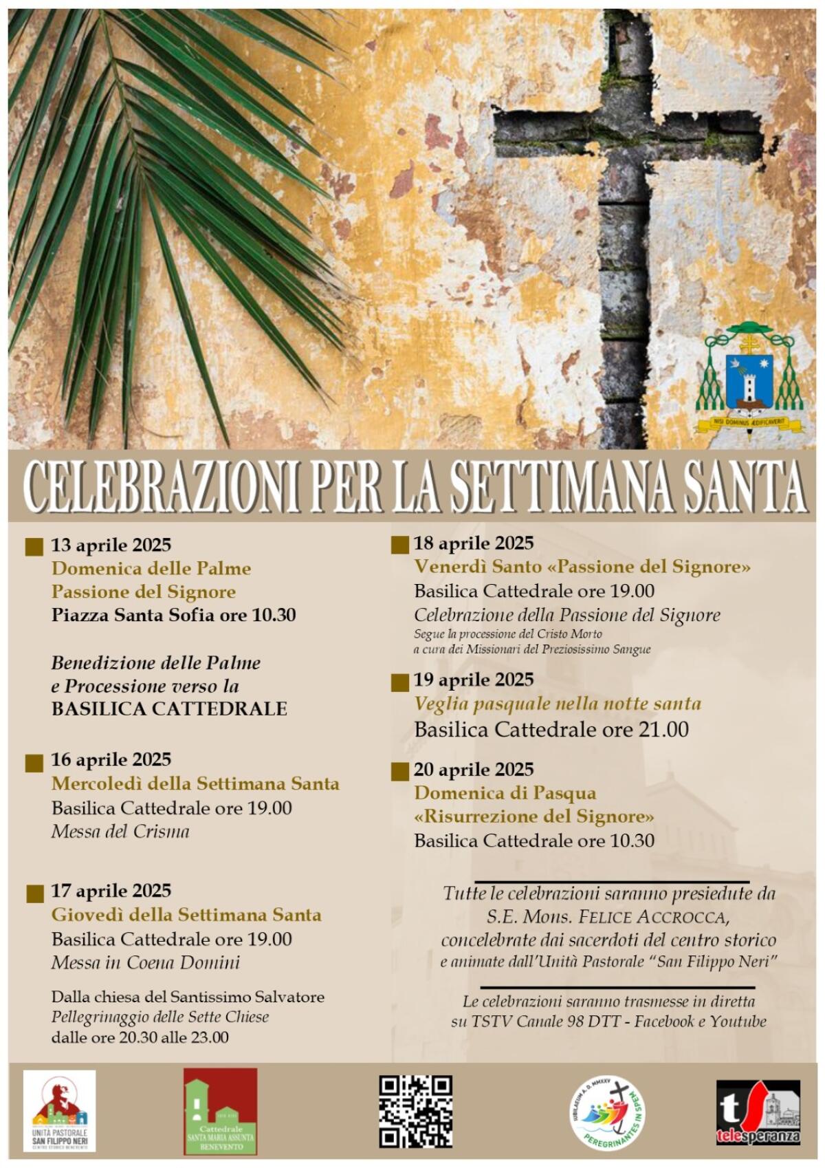 Benevento. Settimana Santa, calendario delle celebrazioni in Cattedrale - 