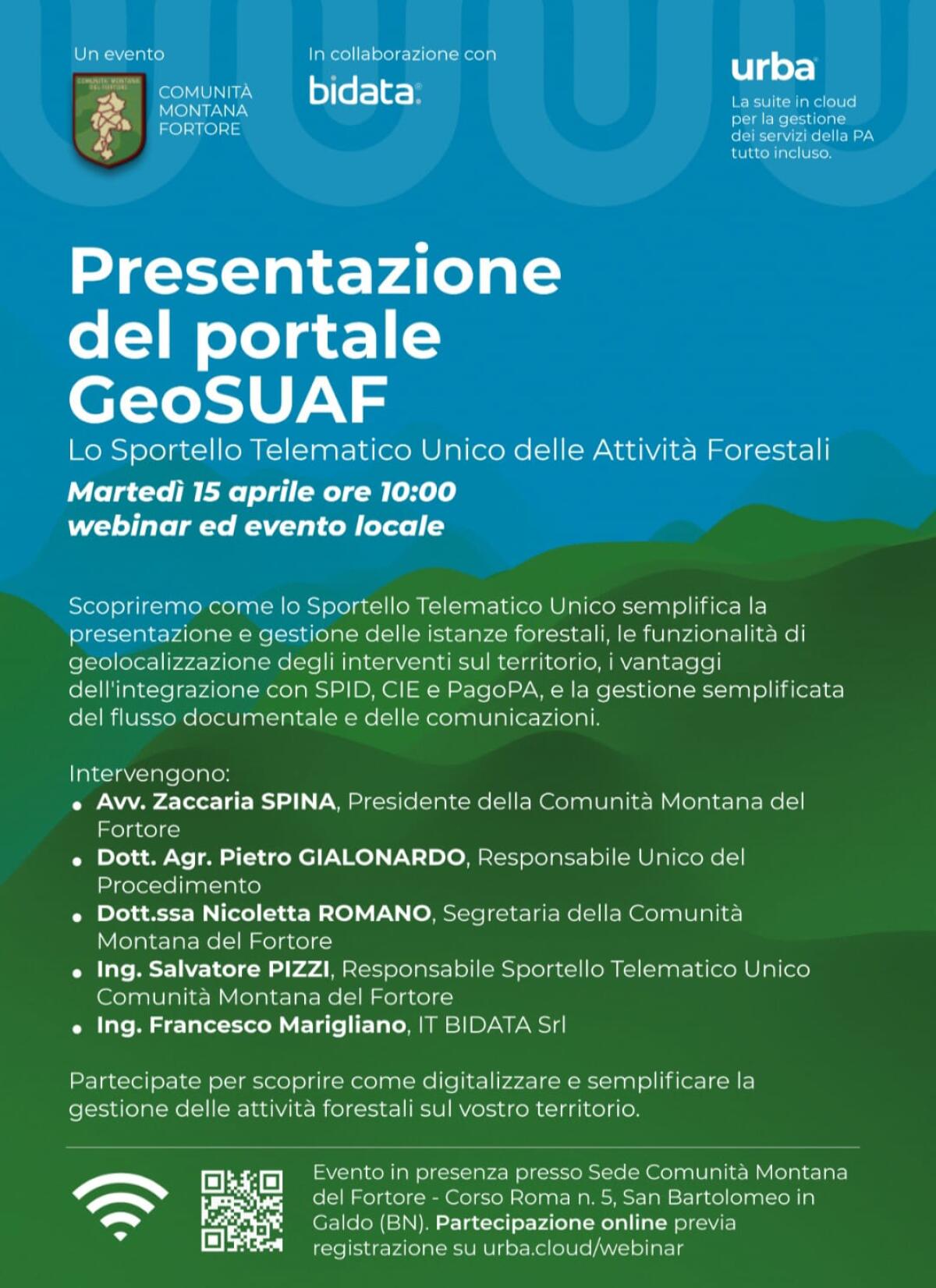Portale “GeoSUAF”, lo Sportello Telematico Unico delle Attività Forestali - 