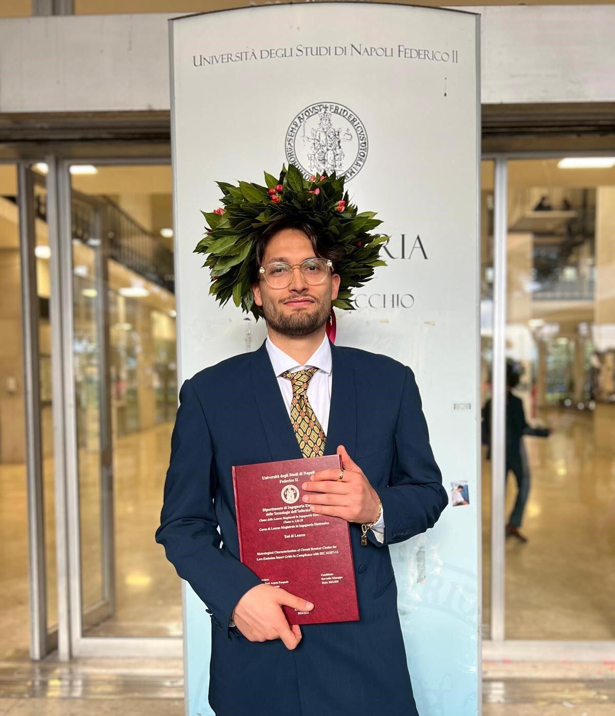 Roccabascerana. Giuseppe Servodio si laurea in Ingegneria Elettrica e delle Tecnologie dell’Informazione - 