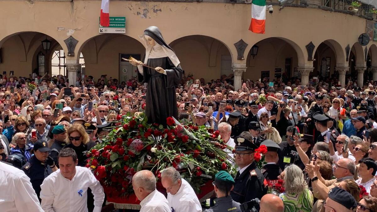 Festa Santa Rita 2025: il Cardinale Reina celebra il Pontificale. Telegramma al Papa - 