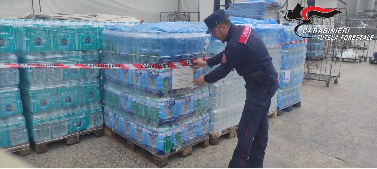 Telese Terme. Carabinieri Forestali Sequestrano 4000 Bottiglie d'Acqua in Cattivo Stato di Conservazione - 