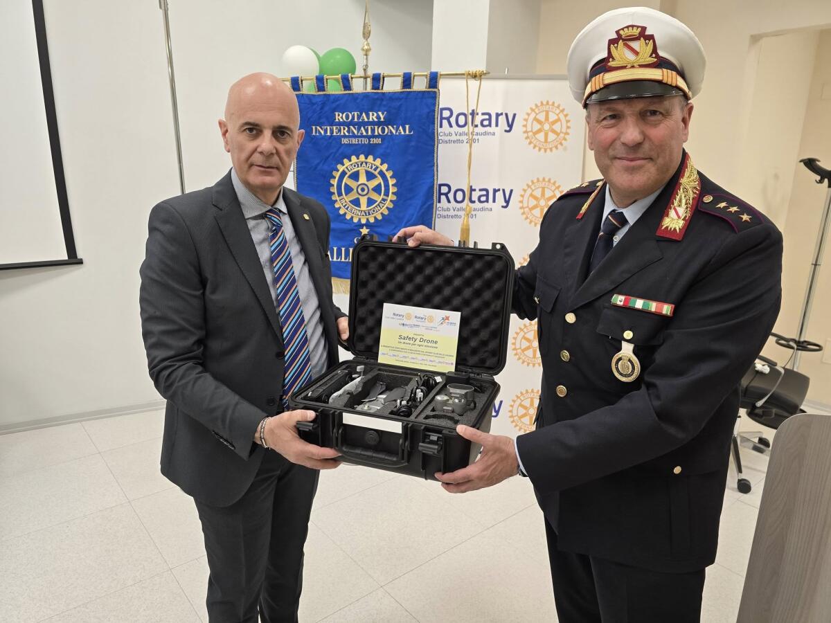 Il  Rotary consegna un drone d’avanguardia alla Polizia Locale della Valle Caudina ed alle Forze dell’ordine. - 