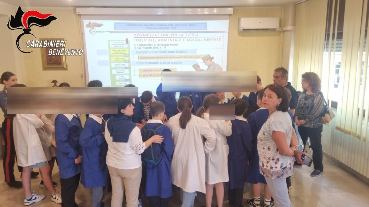 Classi quinte “Federico Torre” di Benevento, in visita ai Carabinieri - 