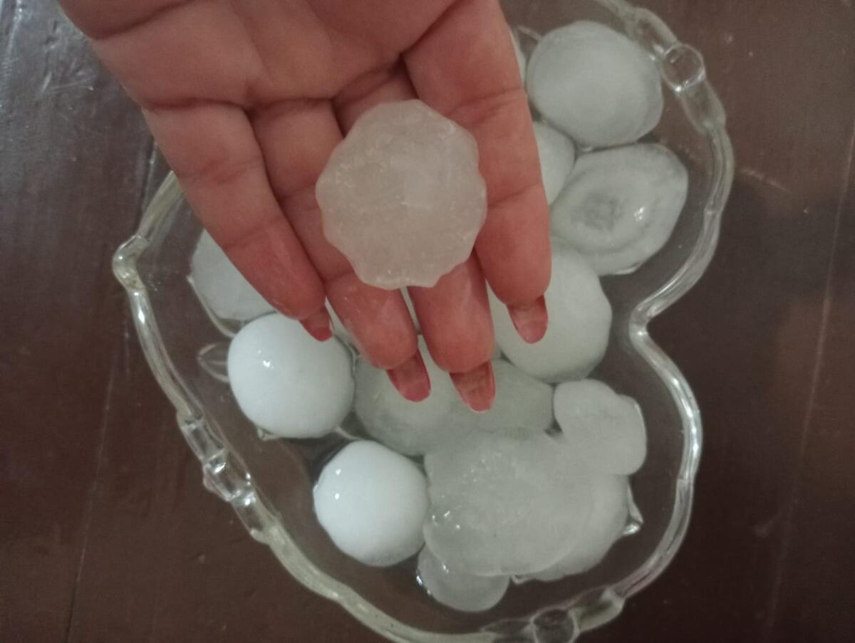 Violenta grandinata nell'area del Tricolle e del Fortore - 