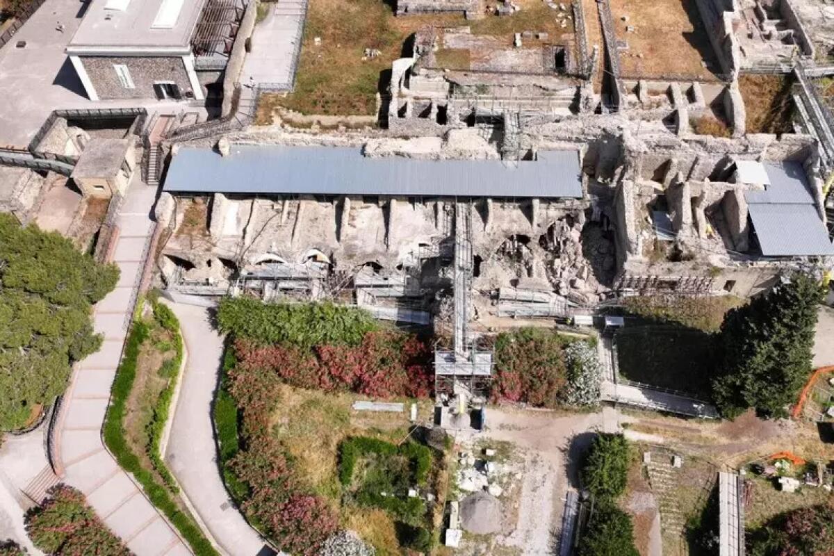Dopo scossa ai Campi Flegrei, cedimento al Parco di Pompei - 