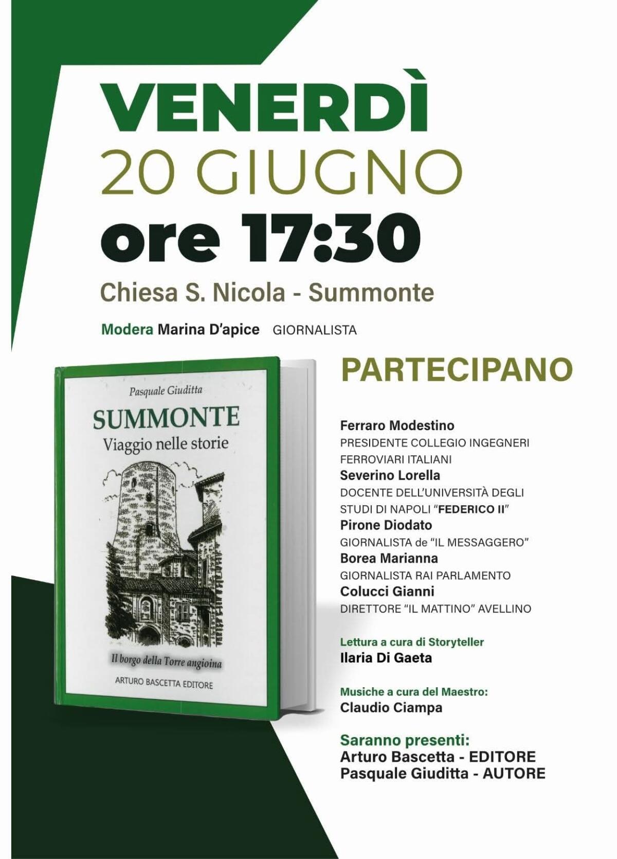 Presentazione del libro "Summonte – Viaggio nelle Storie" di Pasquale Giuditta - 