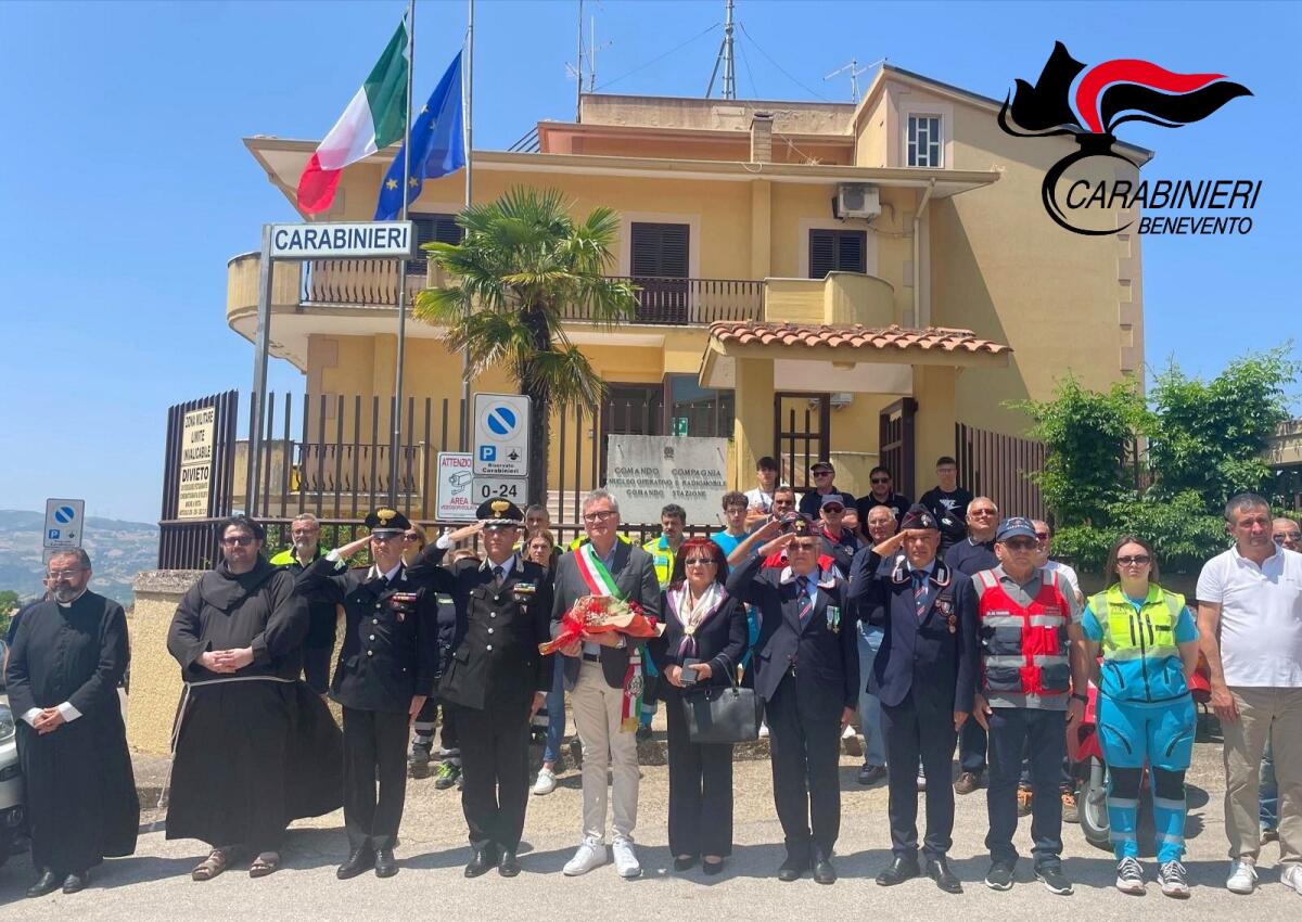 A San Bartolomeo in Galdo cordoglio e solidarietà ai Carabinieri per la morte del Brigadiere Capo Carlo Legrottaglie - 