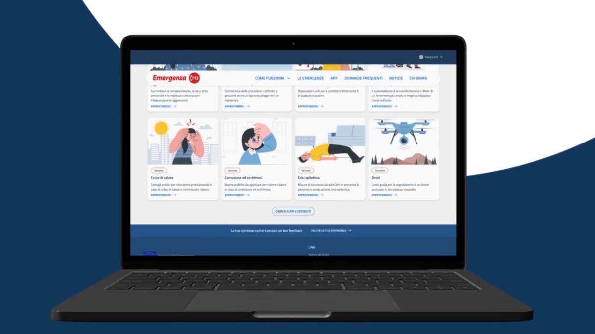 On-line il nuovo sito italiano del NUE 1 1 2 - 