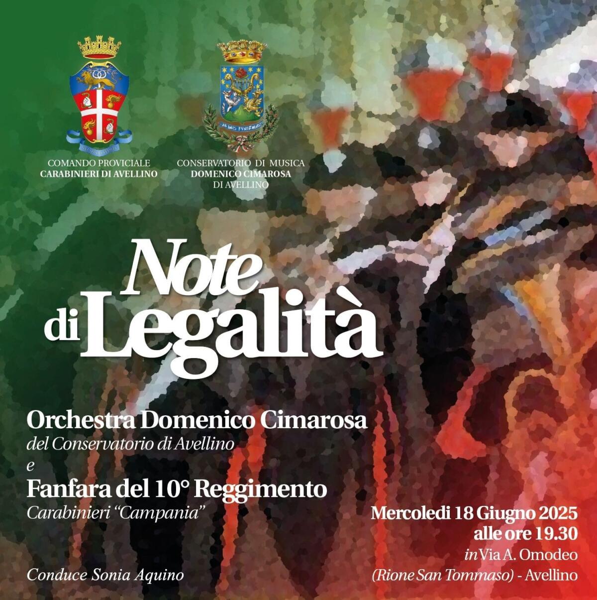 Avellino. Concerto della Fanfara dell’Arma dei Carabinieri - 