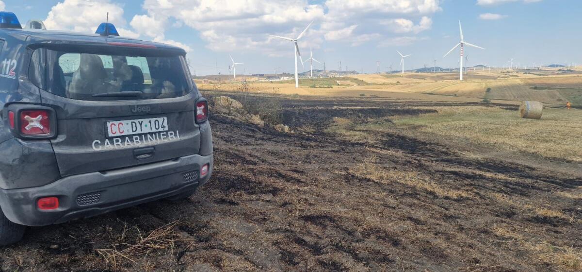 Da mietitrebbia si sprigiona incendio che ha lambito tre ettari di terreno coltivato. - 