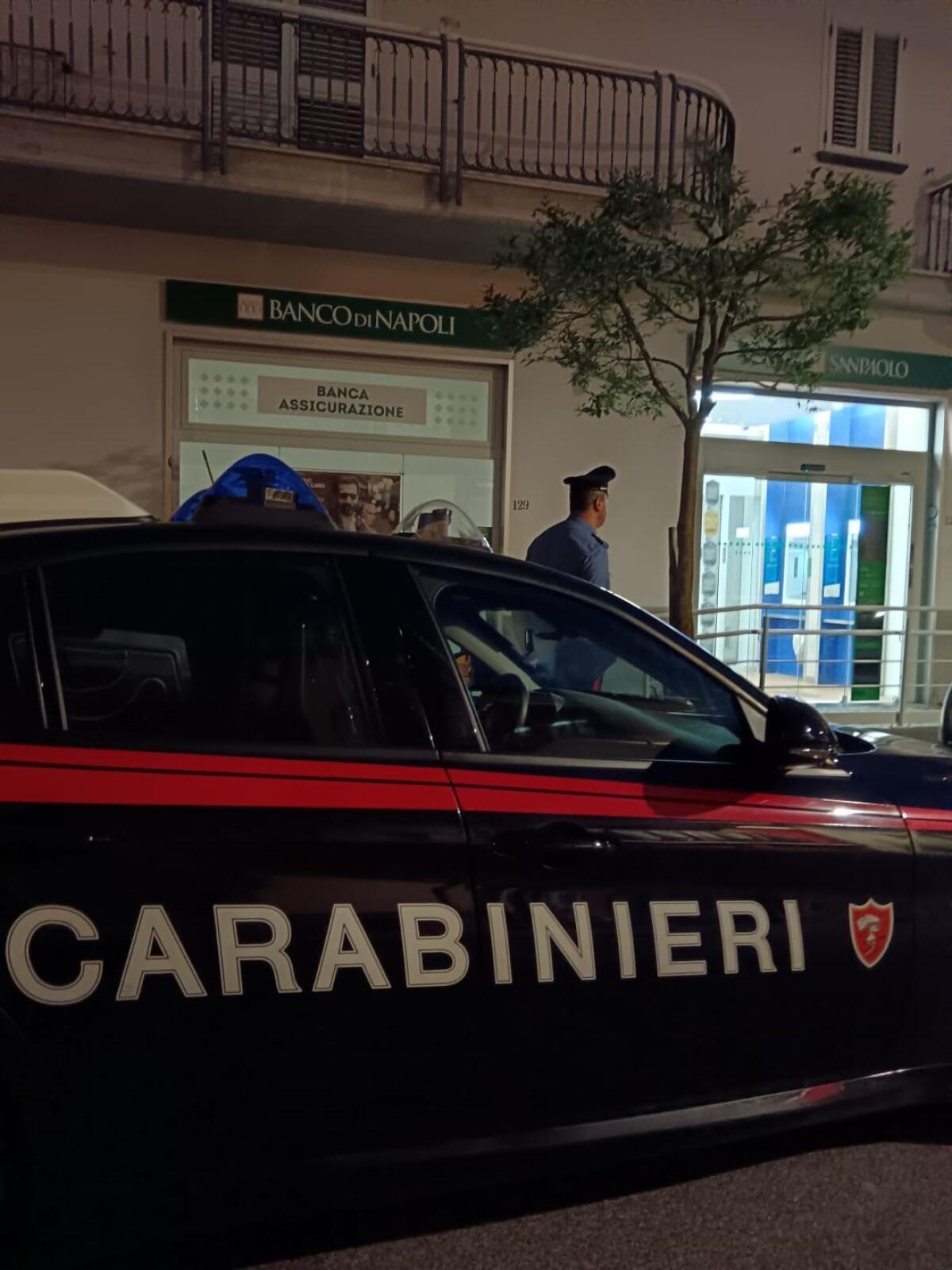 Sventato furto Banca Intesa San Paolo a Mugnano del Cardinale - 