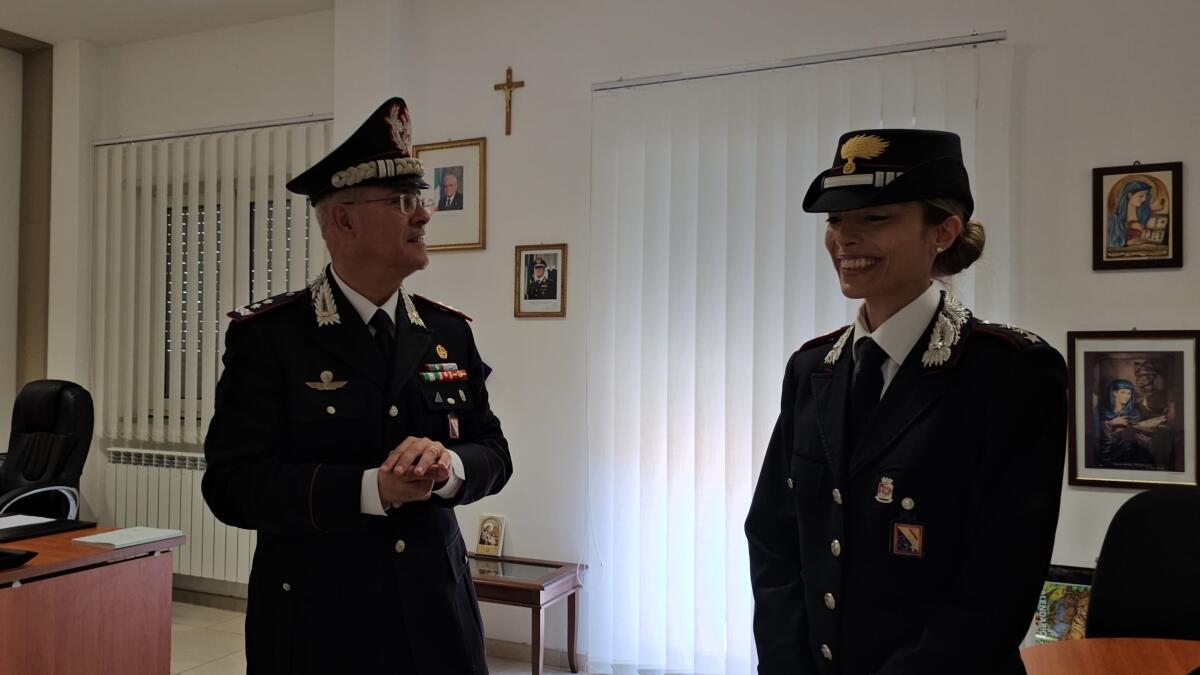 Ariano Irpino. Il Generale La Gala in visita alla Compagnia Carabinieri. - 