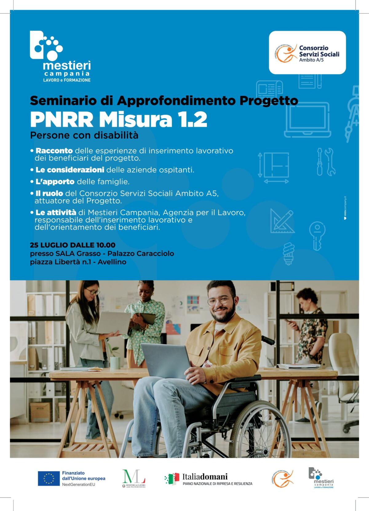 Lavoro e inclusione con il Pnrr: i Ragazzi "Speciali" si raccontano a Palazzo Caracciolo. - 