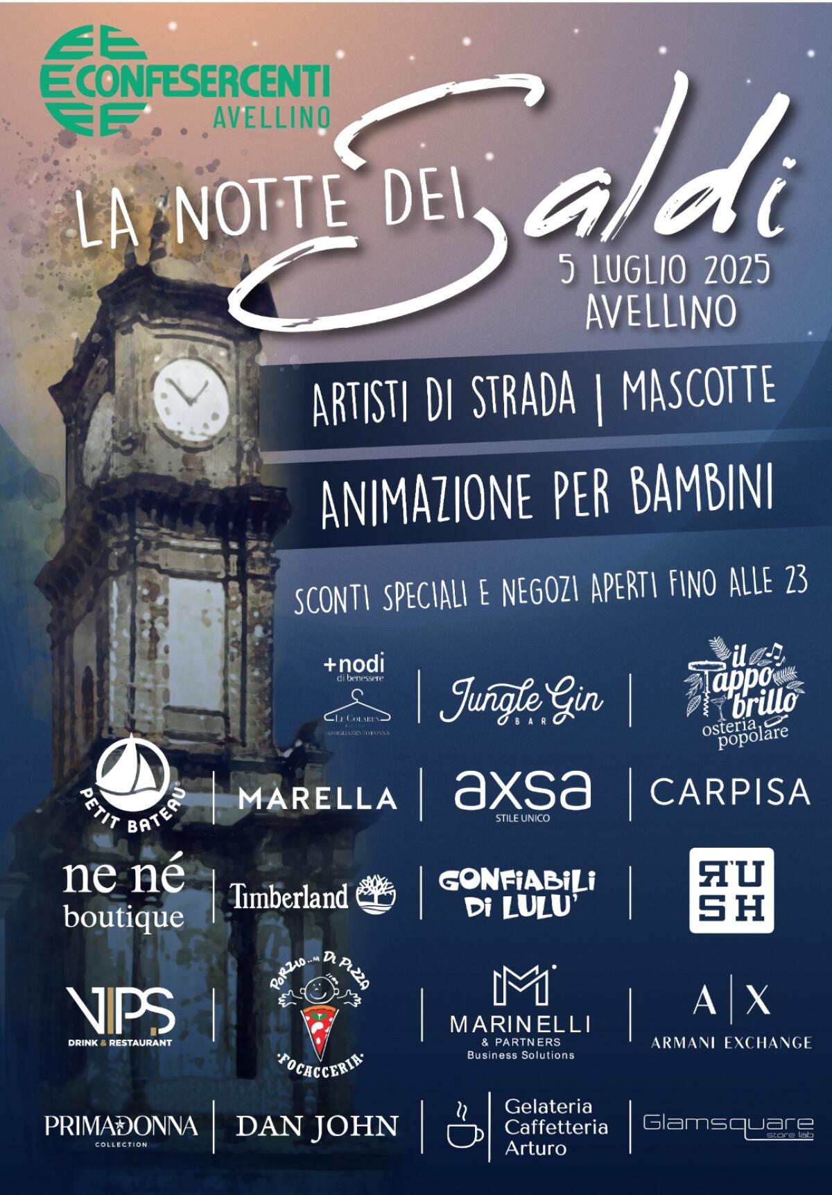 Confesercenti: ad Avellino è in arrivo la Notte dei saldi, tra shopping edivertimento - 