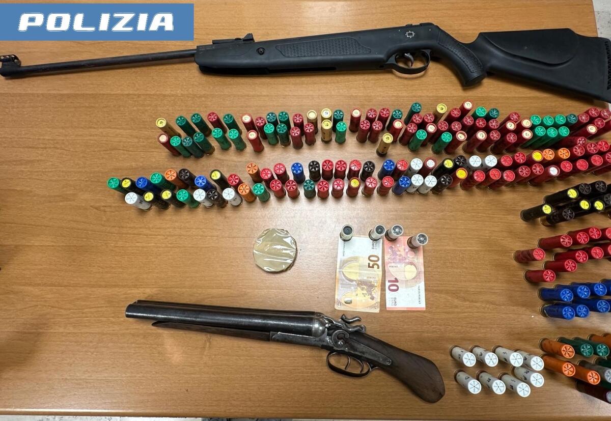 Trovati in possesso di due fucili e centinaia di munizioni, in carcere a Benevento un 34 enne e una 31enne - 