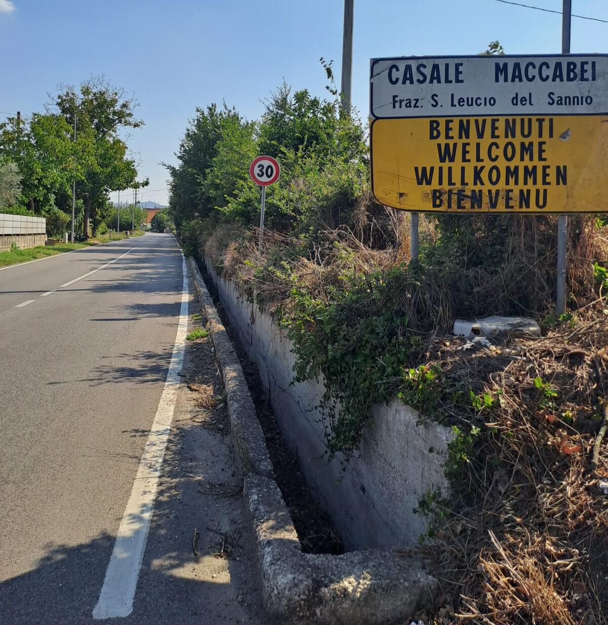 Sulla Sp 9 "Maccabei" non risultano problematiche al piano viabile. - 