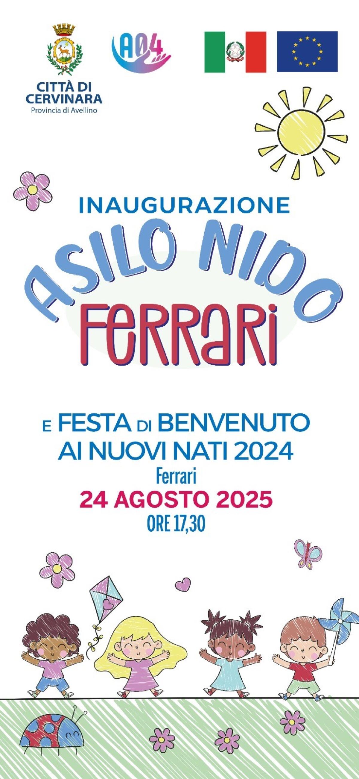 Domani l'inaugurazione dell'Asilo Nido" Ferrari" - 