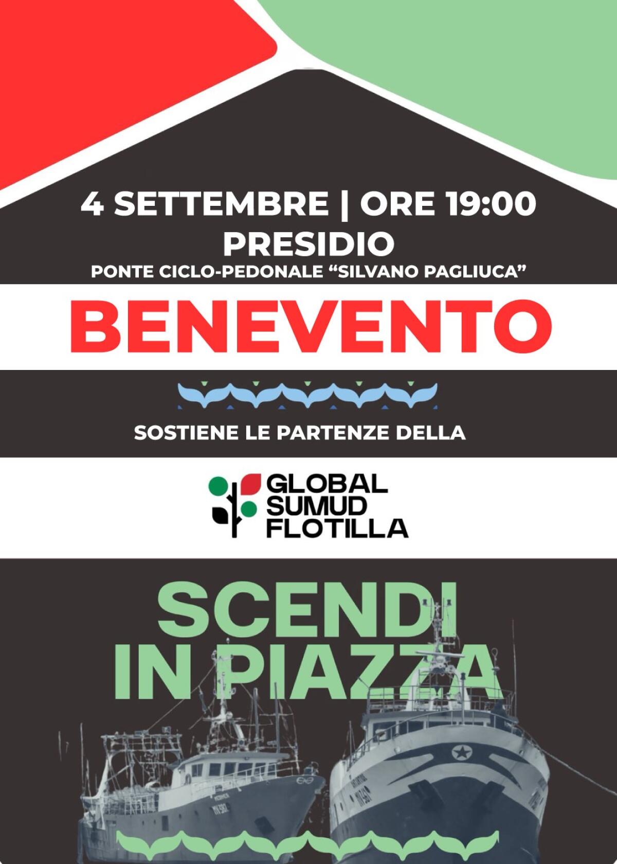 Dalla parte dell’umanità: Civico22 alla manifestazione per la Global SumudFlotilla - 