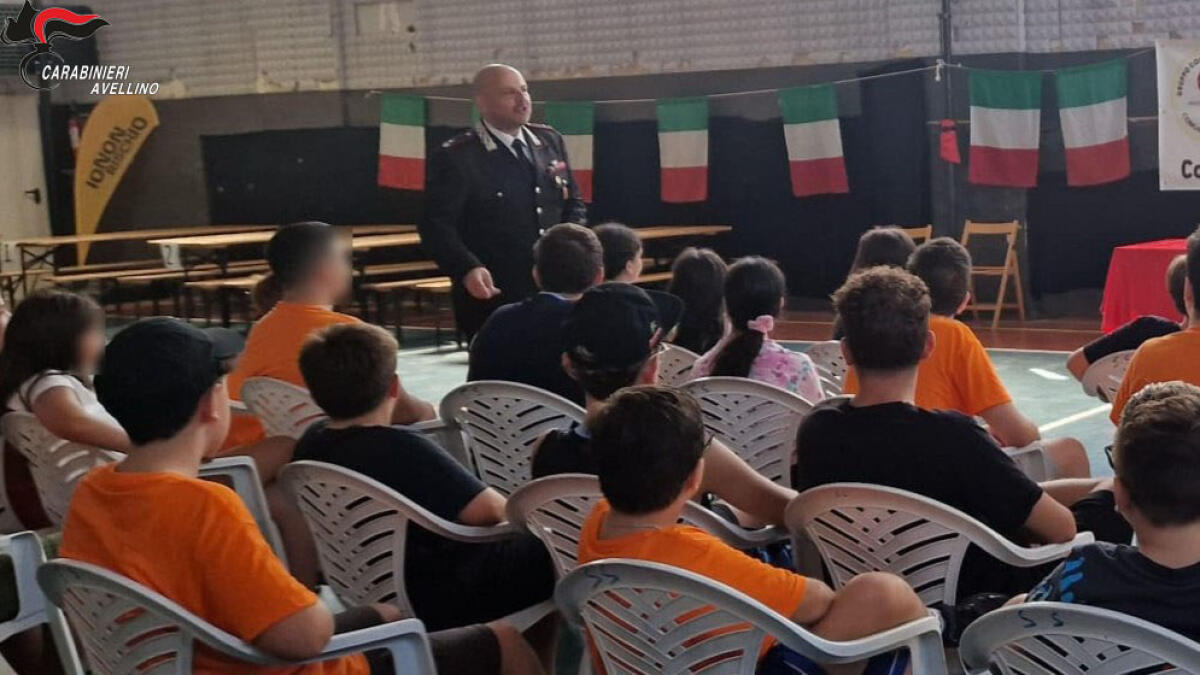 Baiano. I Carabinieri incontrano i giovanissimi volontari della Protezione Civile. - 