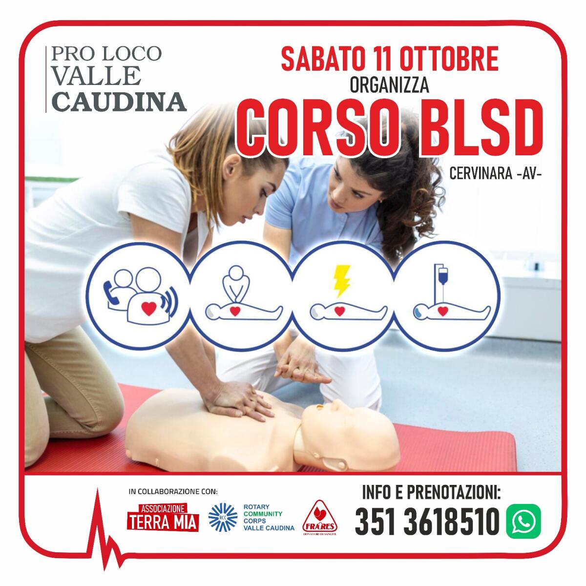 A Cervinara un corso BLSD per imparare le manovre salvavita - 