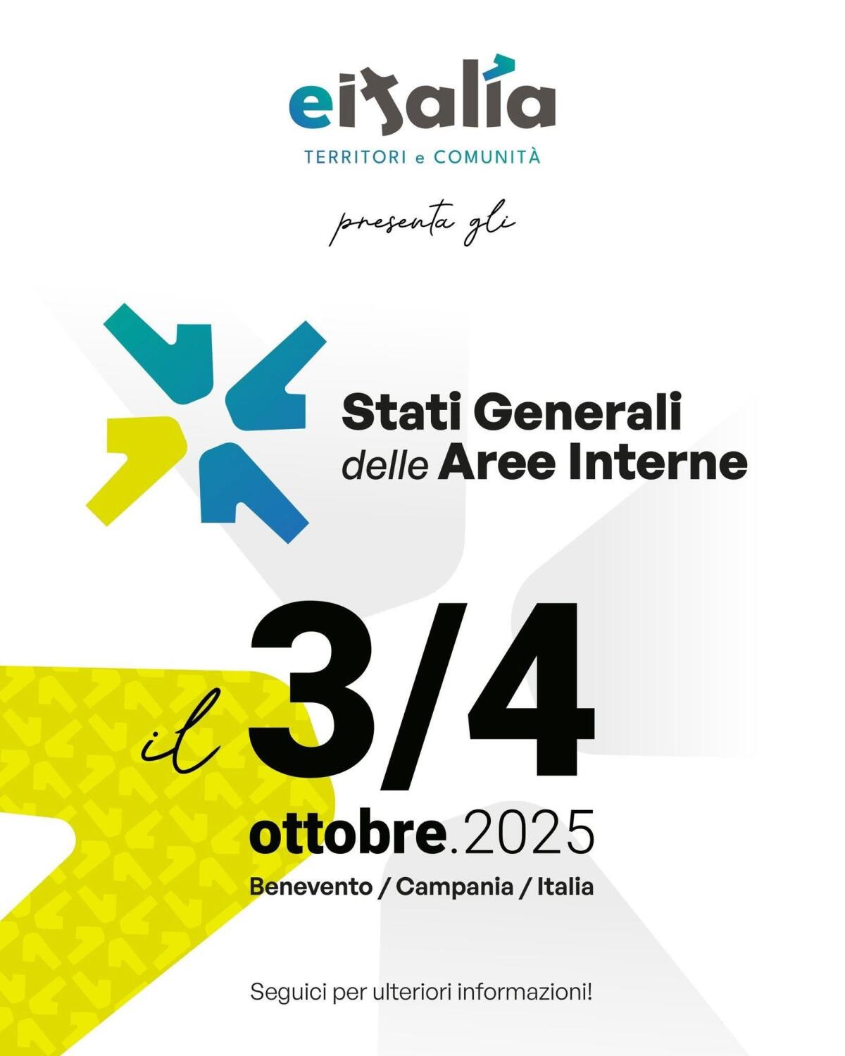 Benevento, il 3 e 4 ottobre agli Stati Generali delle Aree Interne tanti gli ospiti e partner - 