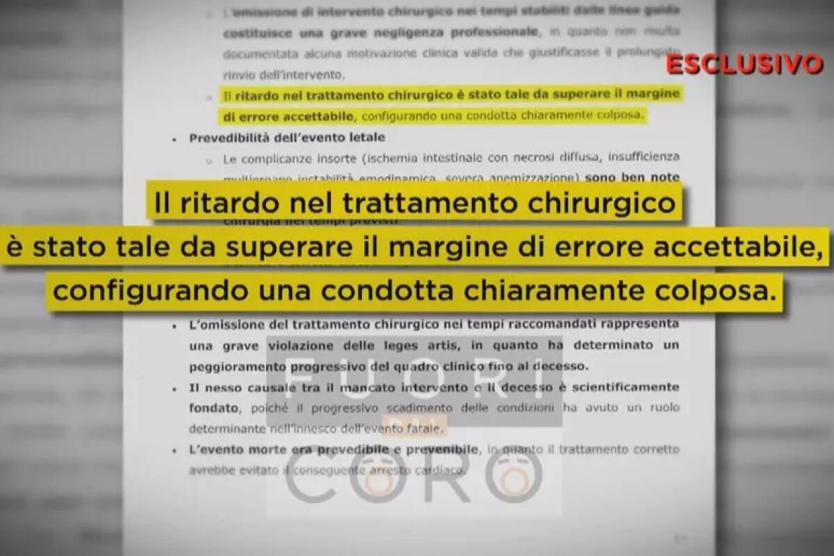 Autopsia, 'Cristina poteva salvarsi se operata in tempo' - 