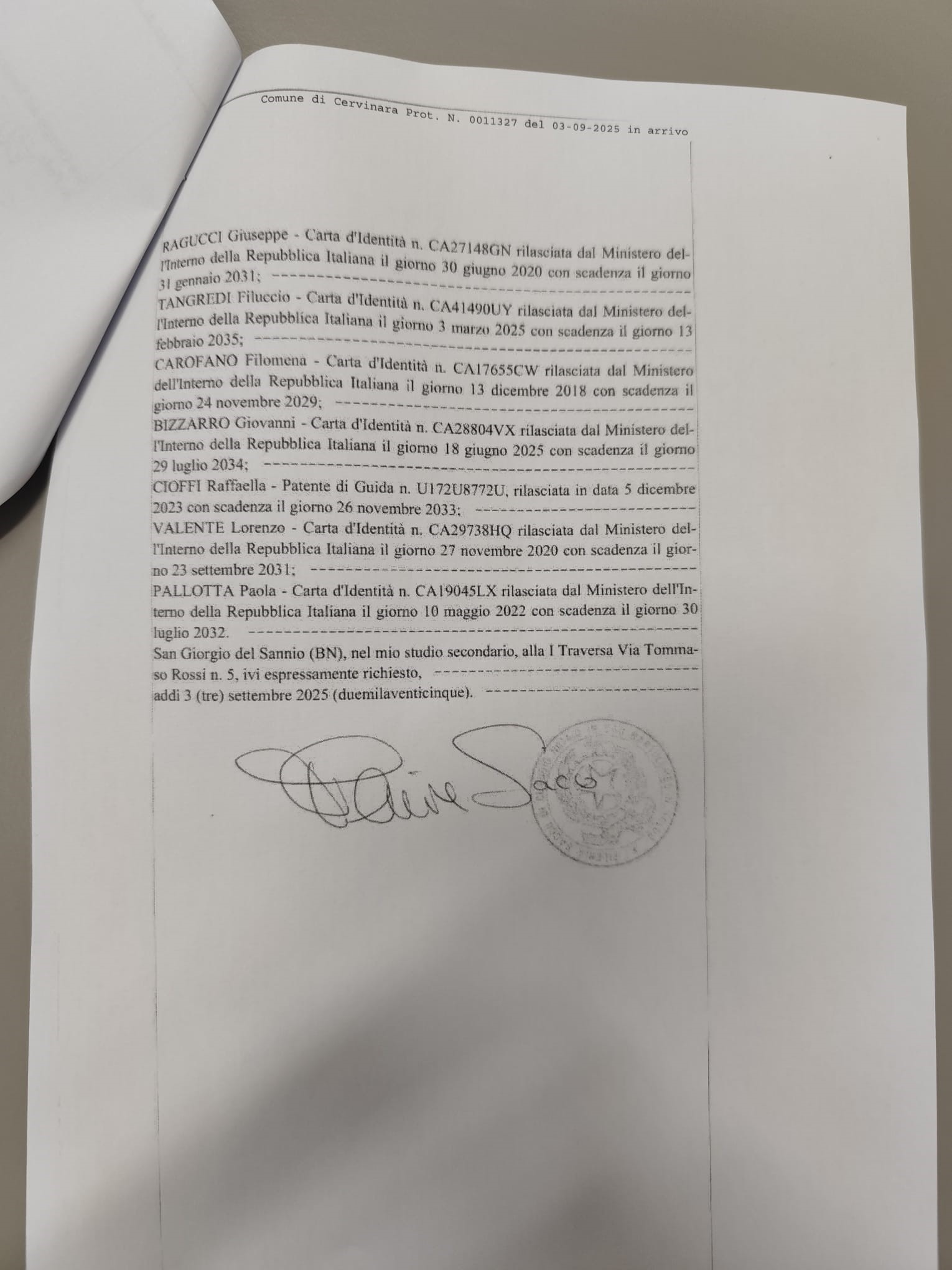 Cervinara. Protocollate dimissioni consiglieri, arriva Commissario Prefettizio