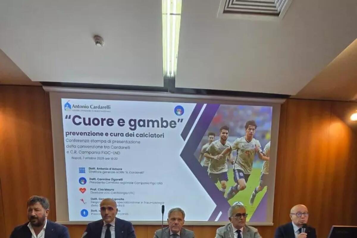 Cura dei calciatori, accordo fra Cardarelli e FIGC/LND Campania - 