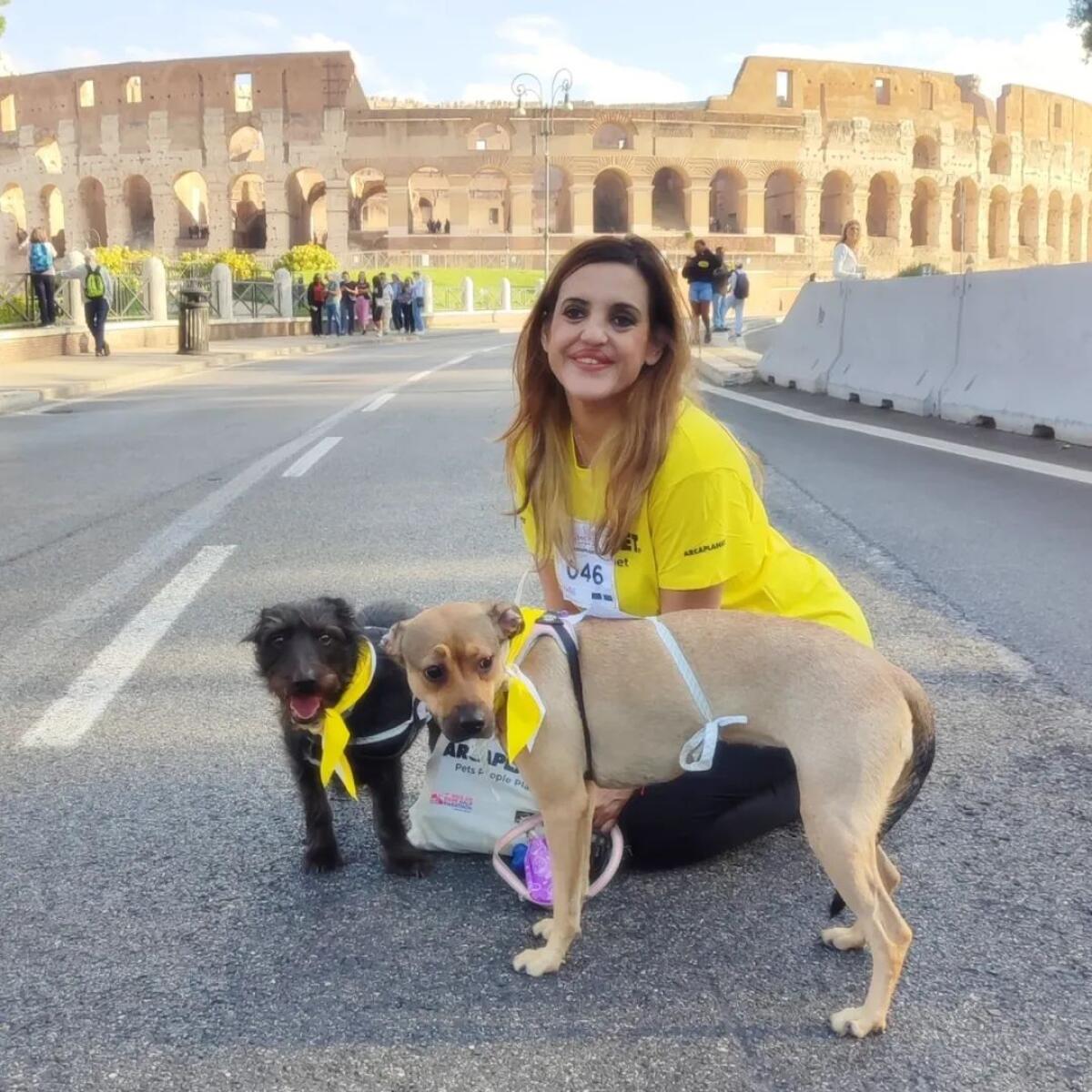 Wizzair Rome Half Marathon Agnese Monaco con Iago e Leila. - 