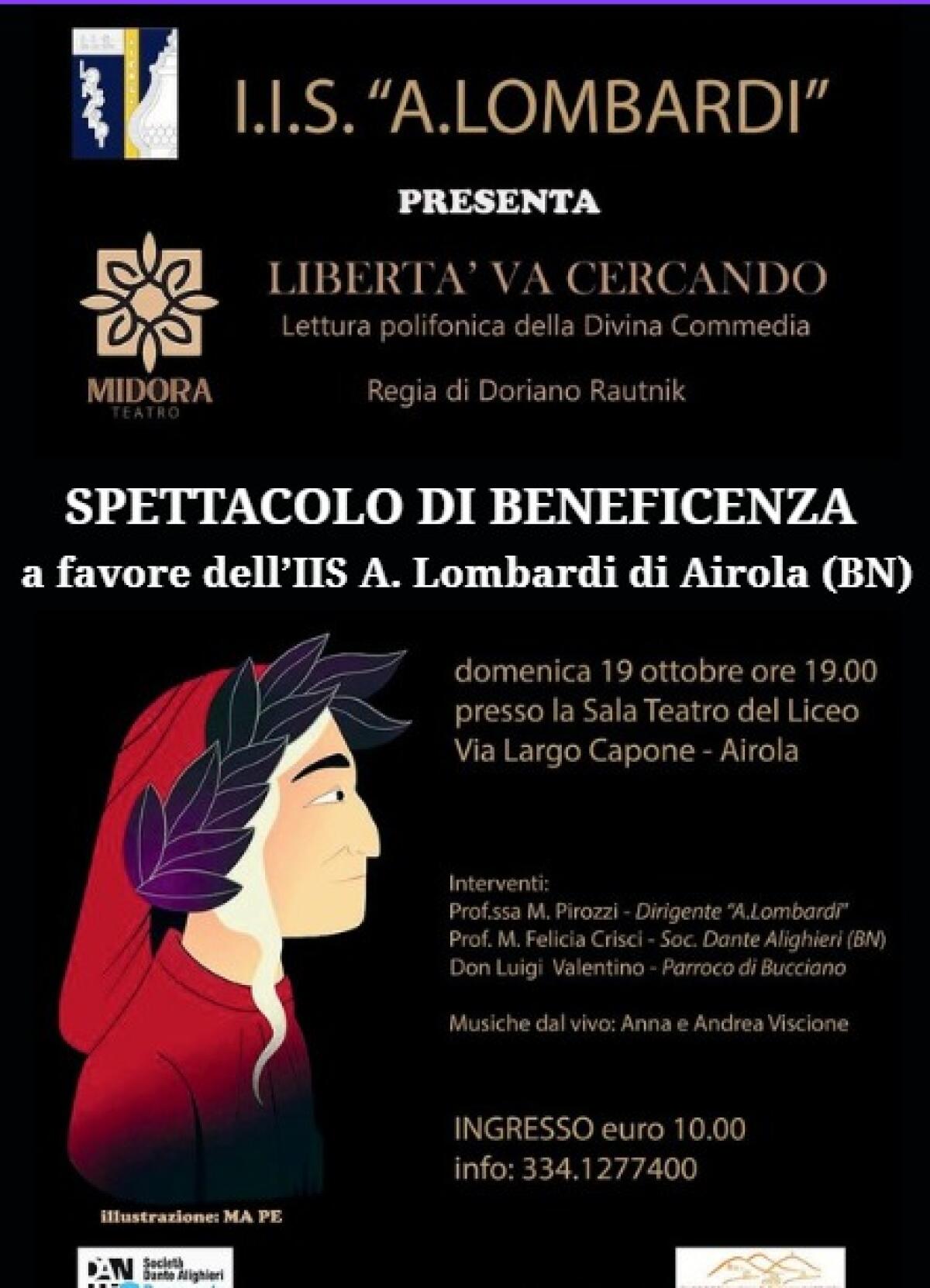 Spettacolo di beneficenza per l’IIS “A. Lombardi” di Airola. - 