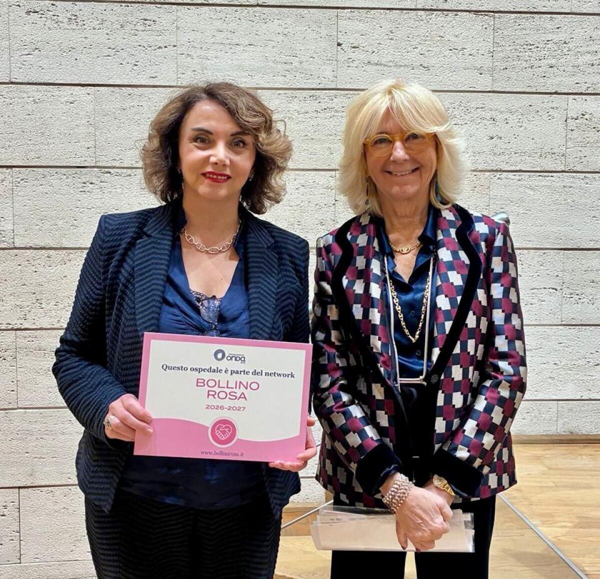 Il “Frangipane - Bellizzi” si conferma ospedale a misura di donna con il Bollino Rosa di Fondazione Onda - 