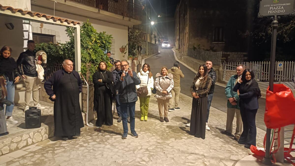 Montesarchio. Apertura ufficiale della Piazza Pennino: completato l’intervento di riqualificazione. - 